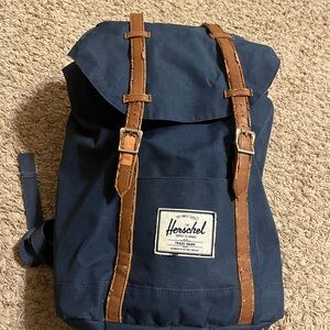 Herschel Supply Company Blue and Tan Backpack